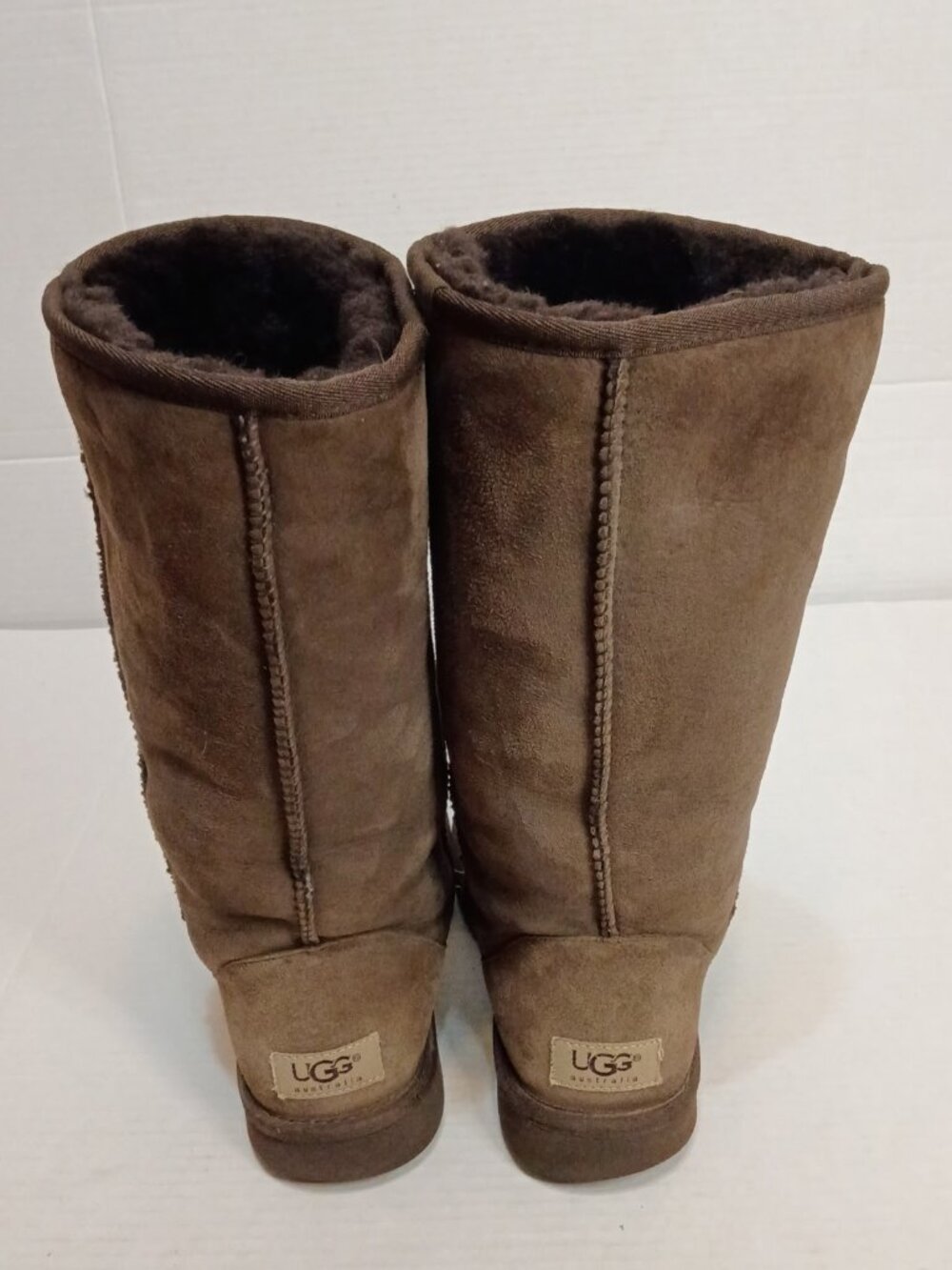 UGG Australia Classic Tall 5815 Chocolate Brown Suede Boots Women's Size 7 - Picture 5 of 10